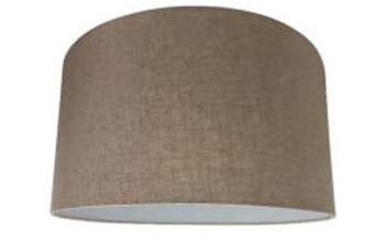 23.23.12 Drum Lamp Shade - Black Hessian - Lighting Superstore