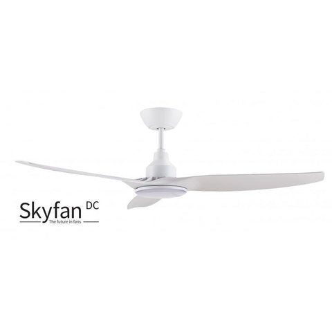 Skyfan 52 DC Ceiling Fan White with LED Light - Lighting Superstore