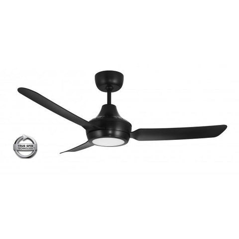 Stanza 48 Ceiling Fan Black with LED Light - Lighting Superstore