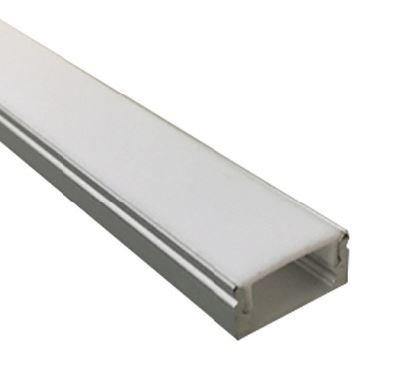 Aluminium Extrusion 2m Surface Mount Profile Silver - Lighting Superstore